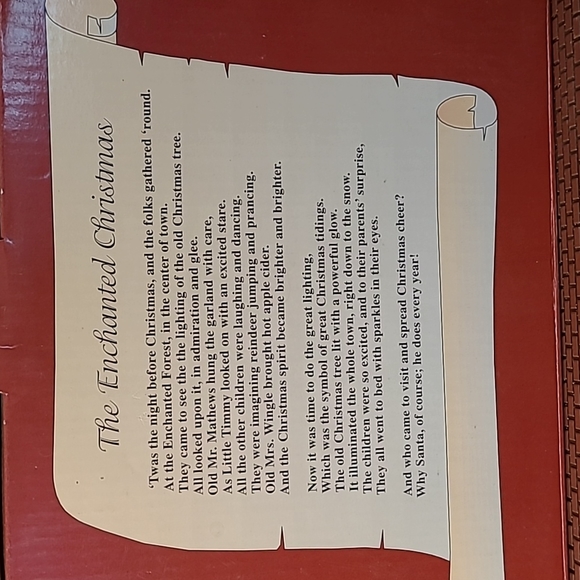 Enchanted Forest Village Santa's Lighted Glass Window Toy Shop - Picture 8 of 11